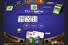 Den popul?re pokerversion Texas Hold'em kan spilles hos Unibet