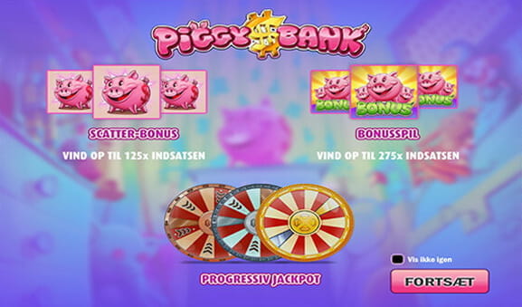 Slottet Piggy Bank fra Play'n GO er et af de absolut sjoveste at spille, ikke mindst p? grund af den progressive jackpot