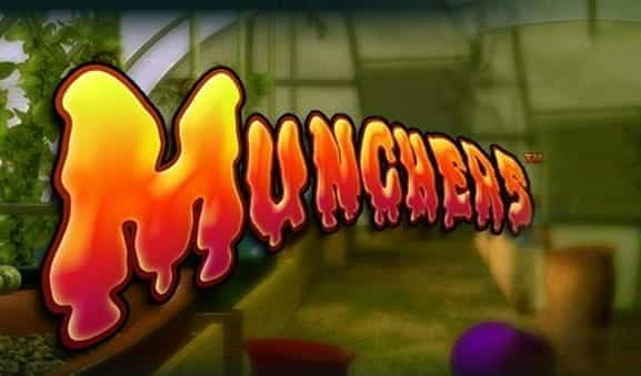 The opening screen of Munchers slot game from NextGen.