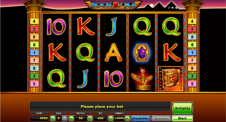 Book of Ra slot Novomatic demo