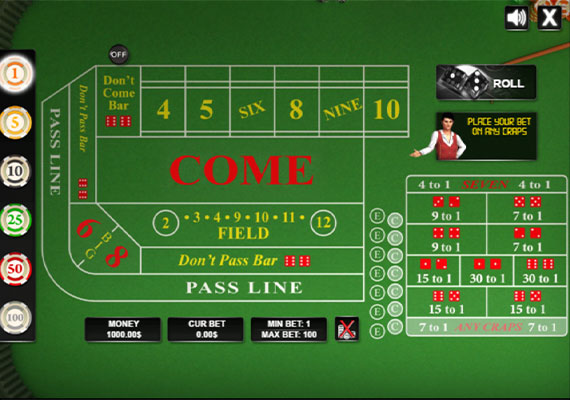 Craps online demo