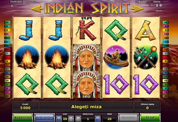 Versiunea gratuit? a slotului Indian Spirit