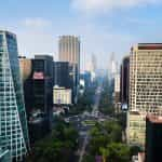 High rise buildings in Mexico City.