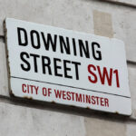 Downing Street Sign in the UK